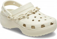 CROCS CLASSIC PLATFORM CHAIN CLOG Bone