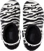Crocs Classic Lined Animal Print Clog black/zebra