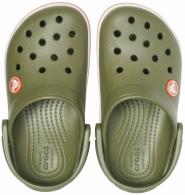 CROCS Crocband Clog Kids Army Green / Burnt Sienna