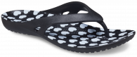 Crocs Kadee II Heartprint Flip W Black / White