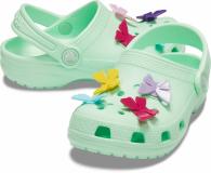 Kids Classic Butterfly Charm Clog Neo Mint