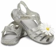 Kids’ Crocs Isabella Charm Sandal Silver