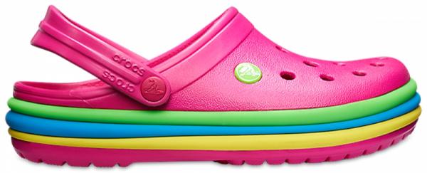 Crocband™ Rainbow Band Clog