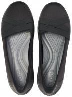 Crocs Busy Day Strappy Flat W Black/Slate Grey