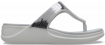 Crocs Boca Sequin Wedge Flip W