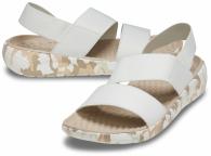 Crocs Literide Printed Camo Stretch Sandal almost white