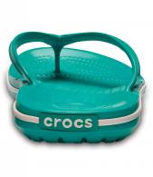 CROCS Crocband Flip Tropical Teal / White