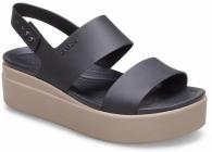 Women’s Crocs Brooklyn Low Wedge Black / Mushroom