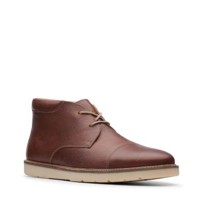 CLARKS Grandin Top Tan Tumbled