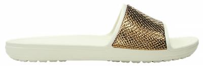 Women’s Crocs Sloane Metallic Texture Slide