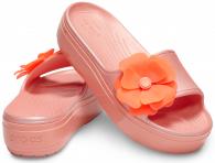 Crocs CB Platform Vivid Blooms Slide 205694 Melon