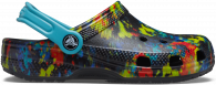 CROCS CLASIC TIE DYE GRAPHIC KIDS CLOG turq tonic / multi
