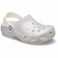 Classic Glitter Clog Kids Oyster