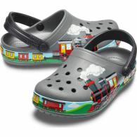 Kids’ Crocs Fun Lab Train Band Clog Slate Grey