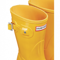 HUNTER ORIGINAL SHORT GLOSS - nizki ženski škornji YELLOW