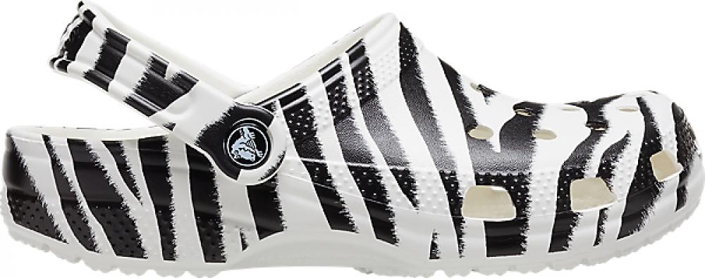 zebra print crocs