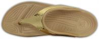 Crocs Sloane Embellished Flip Gold Metallic