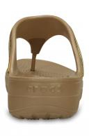 Crocs Sloane Embellished Flip Gold Metallic