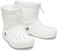 Crocs Classic Lined Neo Puff Boot white / white