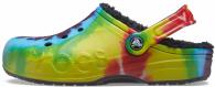 Crocs Baya Lined Tie Dye Graphic Clog Multi/Black