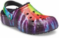 Crocs Baya Lined Tie Dye Graphic Clog Multi/Black