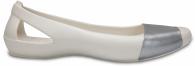 Crocs Sienna Shiny Flat Oyster / Silver