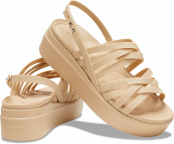 Crocs Brooklyn Strappy Low Wedge W 206751 Chai