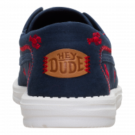 Wally Cru Embroidered Navy / Red