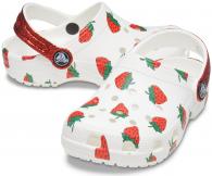 Crocs Classic Food Print Clog Kids 207150 WHITE