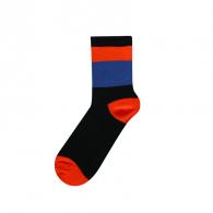 Otroške črtaste nogavice Oranžna/Modra/Črna