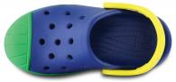 Kids Crocs Bump It Clog  Blue Jean / Grass Green