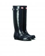HUNTER ORIGINAL TALL GLOSS - visoki ženski škornji DARK SLATE