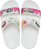 Crocs Classic Tie Dye Graphic Sandal White/Multi