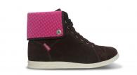 Crocs Lo Pro Suede Hi Top Sneaker espresso/fuchsia