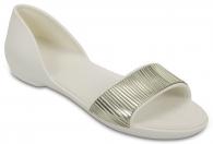 Crocs Lina Embellished D’Orsay Flat Oyster / Champagne