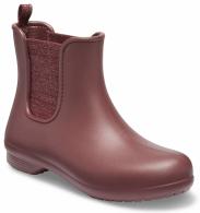 Women’s Crocs Freesail Metallic Chelsea Boot Metallic Burgundy