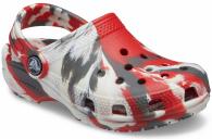 Crocs Classic Marbled Clog Flame / White