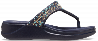 Crocs Boca Medallion Wedge Flip