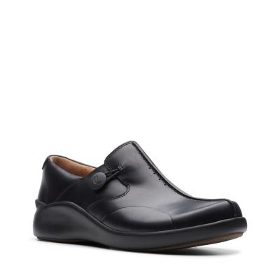 CLARKS Un.Loop2 Walk Black Leather