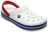 CROCS Crocband  White / Blue Jean