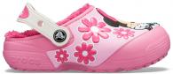  Crocs Fl Minnie Mouse Lined Clog Kids Pink Lemonade